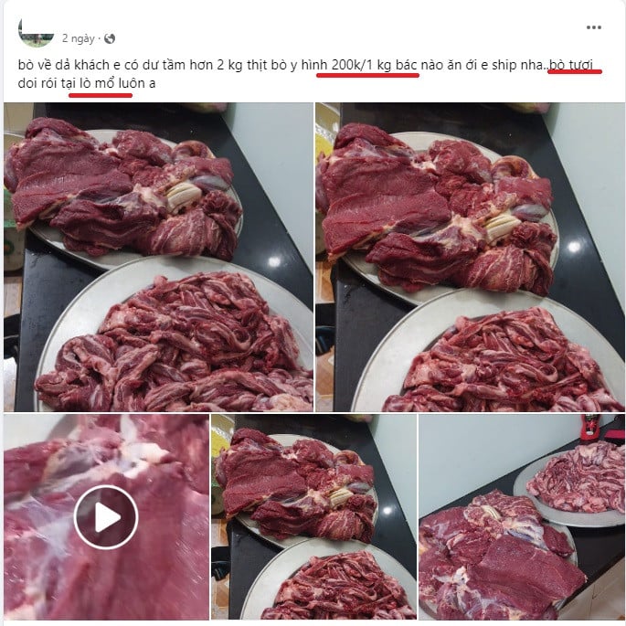 Đi chợ online và kết đắng của bà nội trợ khi mua thịt bò 'tươi như hình'